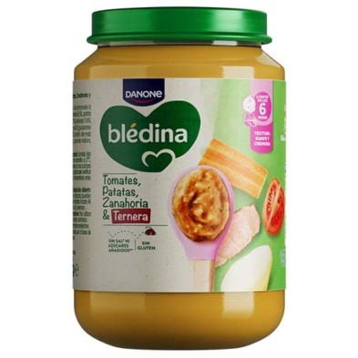 Bledina Tarrito Tomates Patatas Zanahoria y Ternera 1 Tarro 200 g