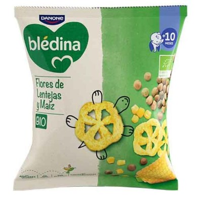 Bledina Bio Snack Flores de Lentejas y Maiz 1 Envase 20 g