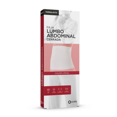 Faja Lumboabdominal Cerrada Farmalastic 1 Unidad Talla Pequeña Color Blanco