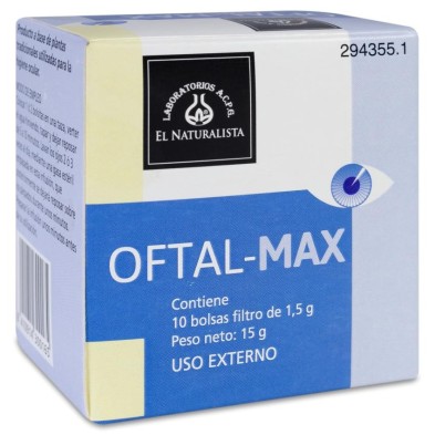 Oftalmax Infusión el Naturalista Lavado de Ojos 10 Bolsitas 1,5 g