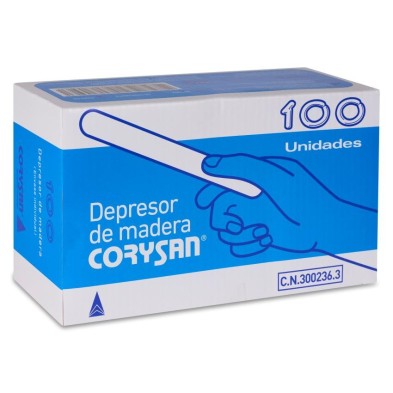 Depresores de Madera Corysan 100 Unidades