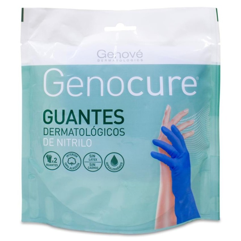Guantes de Nitrilo Genocure Dermatologico Talla xl/9 1 Par