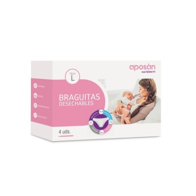 Aposán Braguitas Desechables Talla Grande, 4 uds