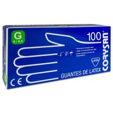 Guantes de Látex Corysan 100 Unidades Talla Grande