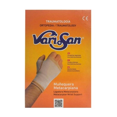 Muñequera Metacarpiana Varisan 1 Unidad Talla 4
