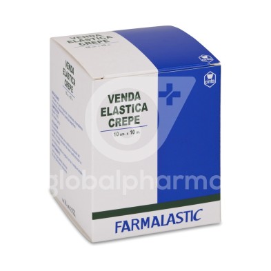 Venda Elastica Crepe Farmalastic 1 Unidad 10 m x 10 cm