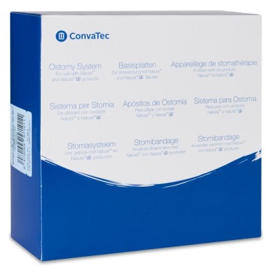 Apósitos Bolsas Ostomia Natura Stomahesive Flexible con Aro 5 Unidades 10 x 10 cm Aro 45 mm
