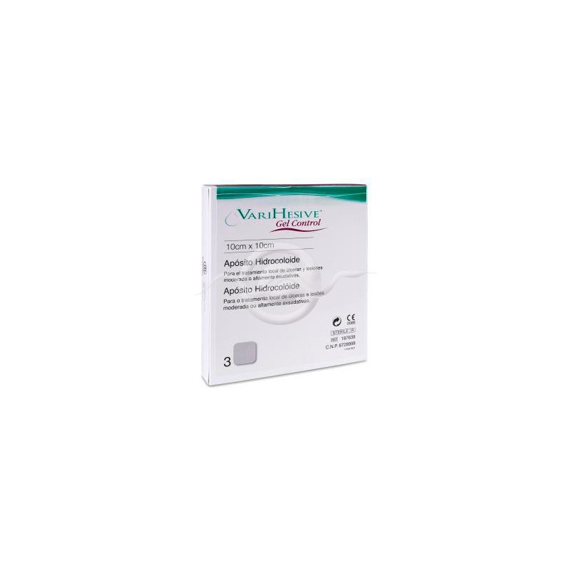 Apósito Estéril Varihesive Gel Control 3 Unidades 10 x 10 cm