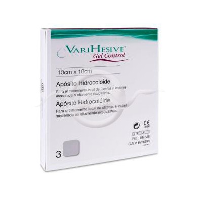 Apósito Estéril Varihesive Gel Control 3 Unidades 10 x 10 cm