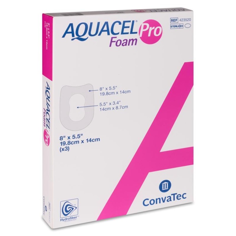 Apósito Estéril Aquacel Foam Pro Sacro 3 Unidades 24 x 21,5 cm
