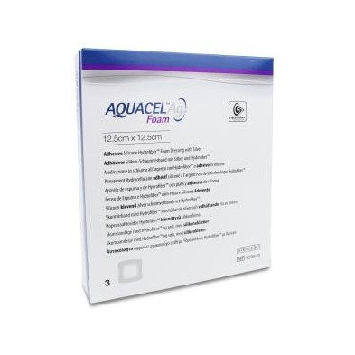 Apósito Estéril Aquacel Ag Foam Adh 3 Unidades 12,5 x 12,5 cm
