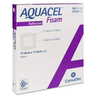 Apósito Estéril Aquacel Foam Adh 3 Unidades 17,5 x 17,5 cm