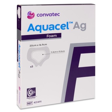 Apósito Estéril Aquacel Ag Foam Sacro 3 Unidades