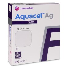 Apósito Estéril Aquacel Ag Foam No Adh 3 Unidades 10 x 10 cm