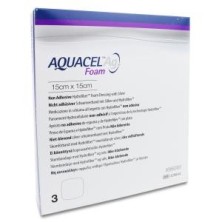 Apósito Estéril Aquacel Ag Foam N/a 3 Unidades 15 x 15 cm