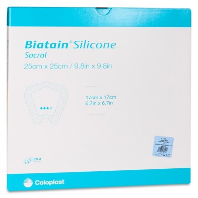 Apósito Estéril Biatain Silicone Sacro 3 Unidades