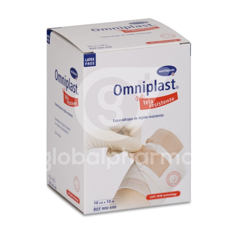 Esparadrapo Hipoalergico Omniplast Tejido Resistente 1 Unidad 10 m x 10 cm