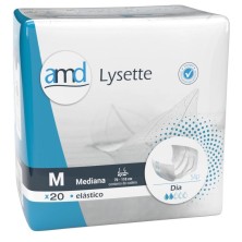 Absorbente Incontinencia Orina Día Anatómico Amd Lysette Elasticos 60 Unidades Talla Mediana