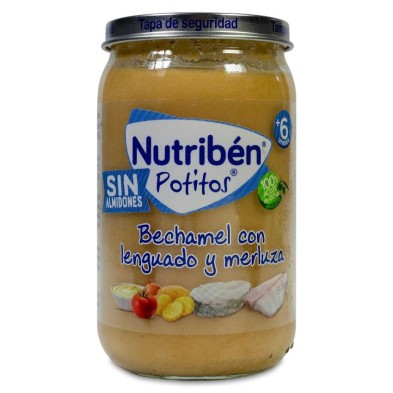 Nutriben Potitos Bechamel con Lenguado y Merluza 1 Envase 235 g