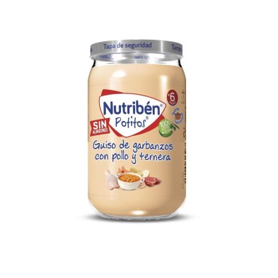Nutriben Potitos Guiso Garbanzos con Pollo y Ternera 1 Envase 235 g