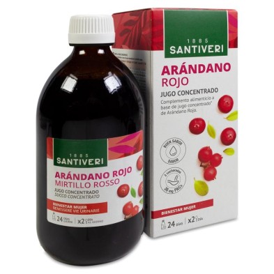 Arándano Rojo Cranberry Jugo Concentrado Santiveri 1 Envase 490 ml