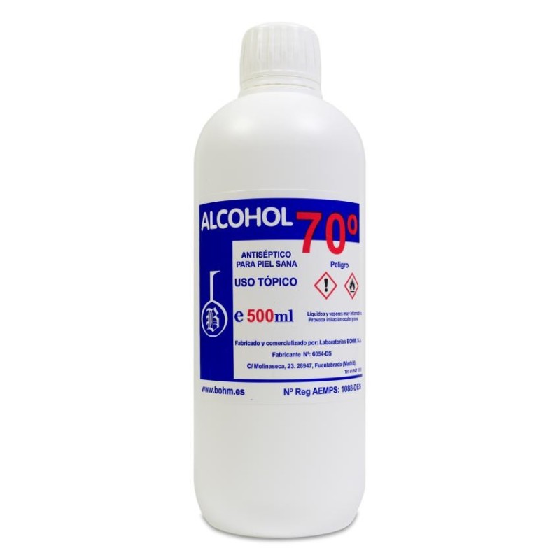 Alcohol 70º Bohm 1 Frasco 500 ml