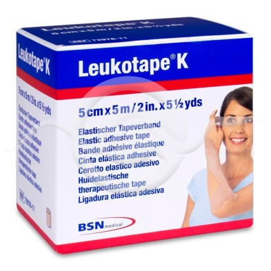 Leukotape k Vendaje Neuromuscular Tecnica Vnm 1 Unidad 5 m x 5 cm Color Beige