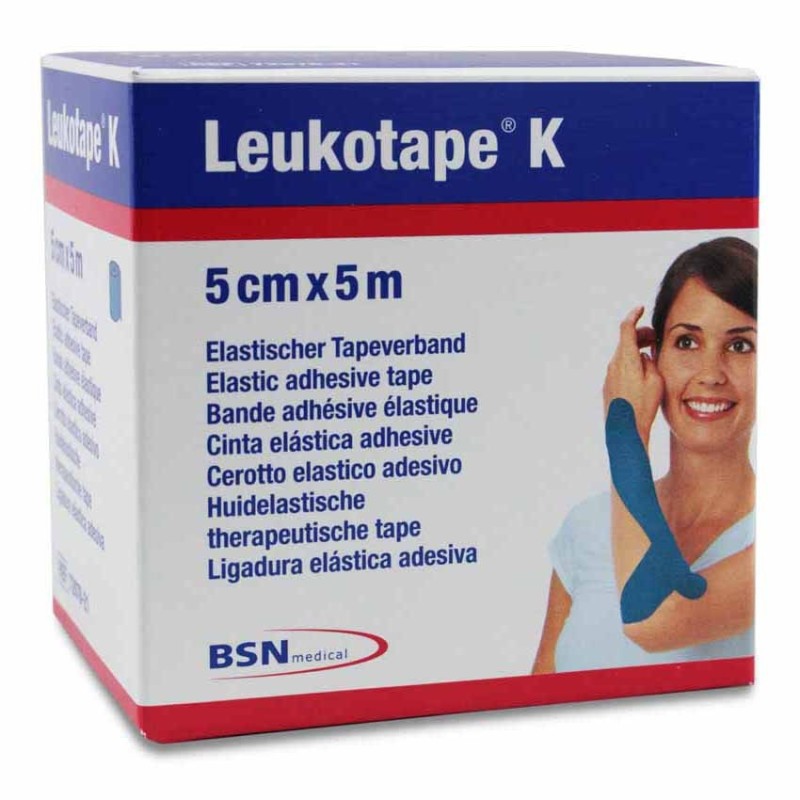 Leukotape k Vendaje Neuromuscular Tecnica Vnm 1 Unidad 5 m x 5 cm Color Azul