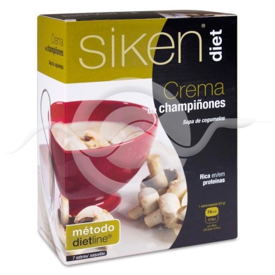 Siken Diet Crema de Champiñones 7 Sobres 22 g