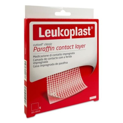 Apósito Estéril Impregnado Cuticell Classic Gasa Parafinada 5 Unidades 10 x 10 cm