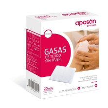 Aposán Gasa de Tejido sin Tejer 10x10 cm, 20 uds