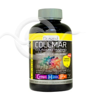 Collmar Magnesio + Ácido Hialurónico 180 Comprimidos Masticables Sabor Limón