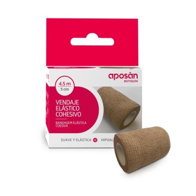 Venda Elastica Cohesiva Aposan Botiquin 1 Unidad 4,5 m x 5 cm