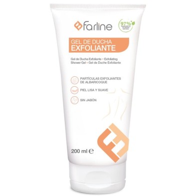 Farline Gel de Ducha Exfoliante, 200 ml