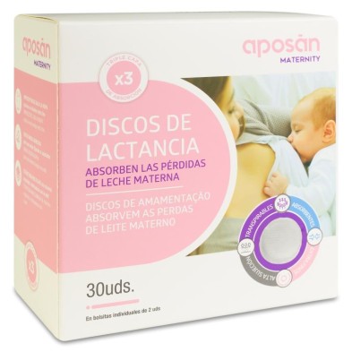 Aposan Maternity Discos Lactancia 30 Unidades
