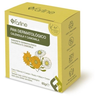 Farline Pan Dermatologico Camomila y Caléndula 1 Pastilla 100 g