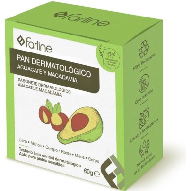 Farline Pan Dermatologico Aguacate y Macadamia 1 Pastilla 100 g