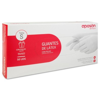 Guantes de Látex Aposan Botiquin 50 Unidades Talla S