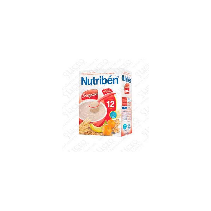 NUTRIBEN DESAYUNO PAPILLA DE TRIGO CON FRUTA 900 GR