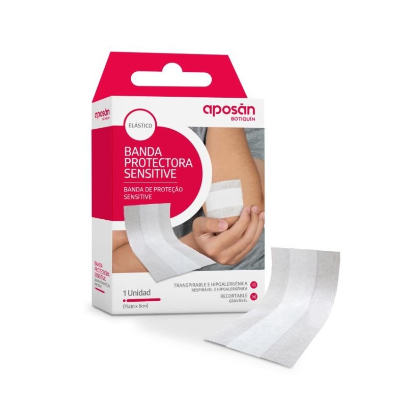 Aposan Banda Protectora Sensitive 1 Unidad 75 cm x 8 cm