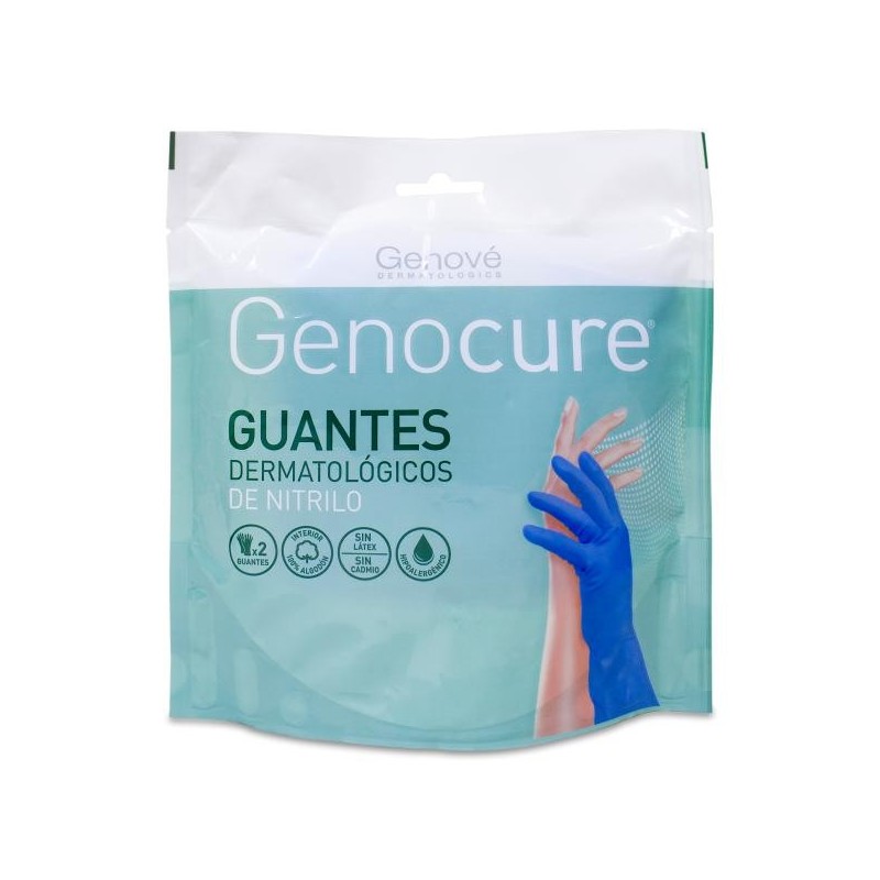Guantes de Nitrilo Genocure Dermatologico Talla l/8 1 Par
