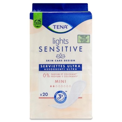 Absorbente Incontinencia Orina Tena Lights Ultra Pad 20 Unidades Mini