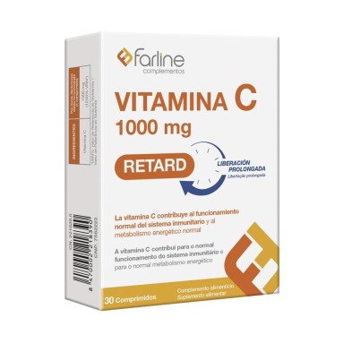 Farline Complementos Vitamina C 1000 mg Retard 30 Comprimidos