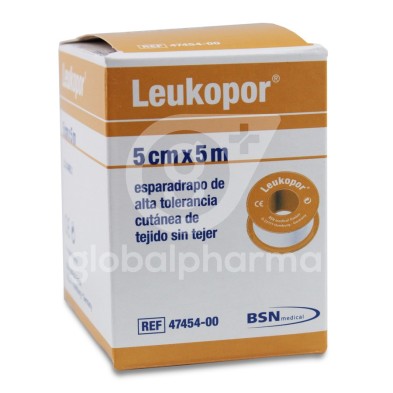 Esparadrapo Hipoalergico Leukopor Papel 1 Unidad 5 m x 5 cm