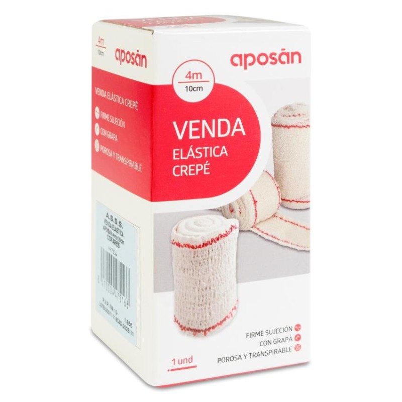 Venda Elastica Aposan 1 Unidad 4 m x 10 cm