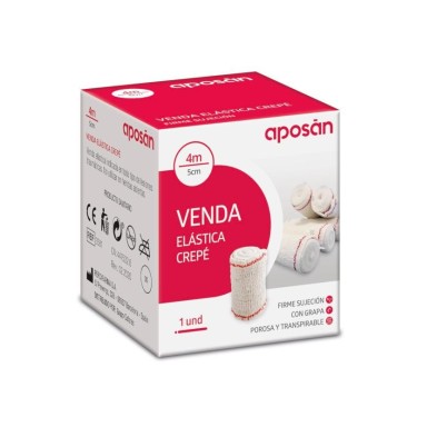 Venda Elastica Aposan 1 Unidad 4 m x 5 cm