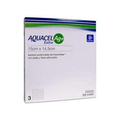 Apósito Estéril Aquacel Ag + Extra 3 Unidades 15 x 14,5 cm