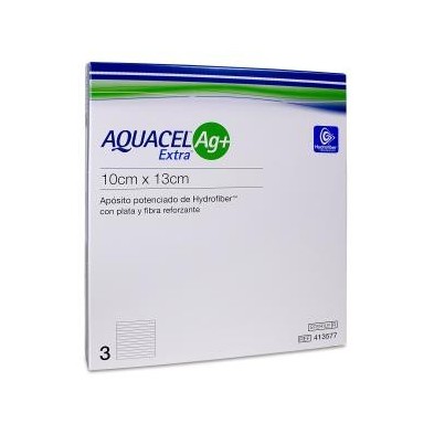 Apósito Estéril Aquacel Ag + Extra 3 Unidades 10 x 13 cm