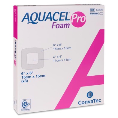 Apósito Estéril Aquacel Foam Pro 3 Unidades 15 x 15 cm