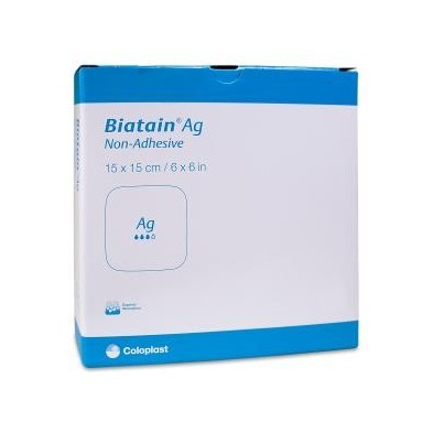 Apósito Estéril Biatain Ag Non-adhesive 3 Unidades 15 x 15 cm